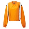 Capsule Series Pullover mit Rundhalsausschnitt und kontrastfarbenen Nähten, orange