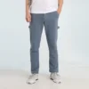 Carpenter-Cargohose mit hoher Taille, asiatische Größen, „Lakeside Blue“