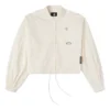 Casual-Hemd-Jacke mit kleinem Logo, asiatische Größen, „Beige“