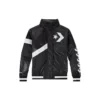 Casual Sports Logo Kapuzenjacke Schwarz