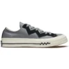 Chuck 1970s Leder Low Top Grau Schwarz