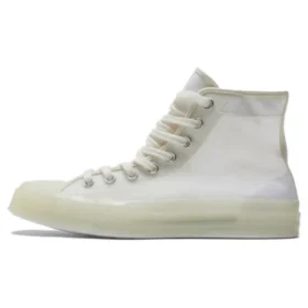 Chuck 70 HI Sneakers aus durchscheinendem Canvas „Egret“