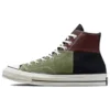 Chuck 70 High „Crafted Patchwork – Trolled Green Earth Brown“