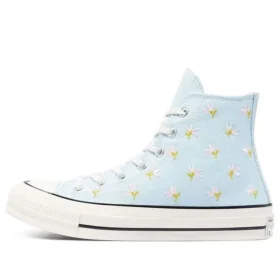 Chuck 70 High „Embroidered Floral Print – Chambray Blue“