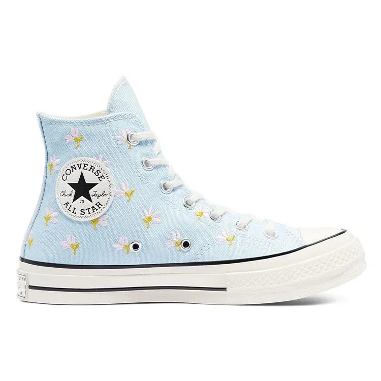 Chuck 70 High „Embroidered Floral Print – Chambray Blue“ Chuck 70 High „Embroidered Floral Print – Chambray Blue“