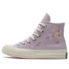 Chuck 70 High „Embroidered Floral Print – Pale Amethyst“