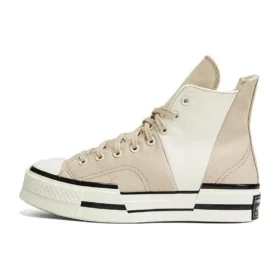 Chuck 70 High Plus „Logo Collage – Beach Stone“