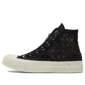 Chuck 70 High „Speckled Black Crochet“