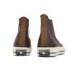Chuck 70 Leather High „Colorblock – Dark Root Brown“