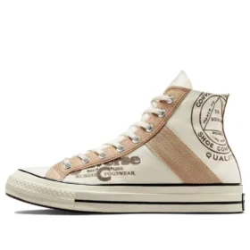 Chuck 70 Leather Overlay High „Egret Champagne Tan“
