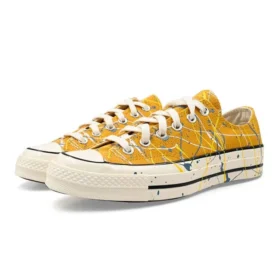 Chuck 70 Low „Paint Splatter – Sunflower Gold“