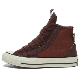 Chuck 70 Sneakers aus Leder und Wildleder „Charcoal“
