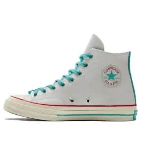 Chuck Taylor All Star 1970s „Weiß-Teal-Rot“