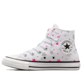 Chuck Taylor All Star 1V High Top „Weiß-Rosa-Silber“