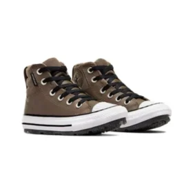 Chuck Taylor All Star Berkshire Leder-Stiefel „Taupe“