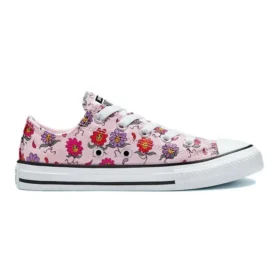 Chuck Taylor All Star Canvas-Schuhe K „Pink Purple MultiColor“