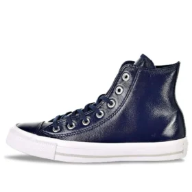 Chuck Taylor All Star Crinkled Patent Leather Hi „Midnight Navy“