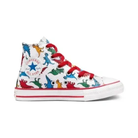 Chuck Taylor All Star Dinosaurs High Top „White Red“