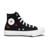 Chuck Taylor All Star EVA Lift Platform Y2K Heart High Top „Schwarz“