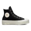 Chuck Taylor All Star High-Top-Sneaker aus Wildleder mit Nieten und Plateau „Schwarz“