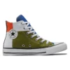 Chuck Taylor All Star High „Weiß Grün Rot Gelb“