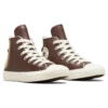 Chuck Taylor All Star Leder mit Kunstfellfutter „Dunkelbraun“