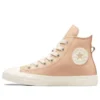 Chuck Taylor All Star Leder mit Kunstfellfutter „Pink“