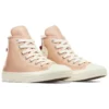 Chuck Taylor All Star Leder mit Kunstfellfutter „Pink“