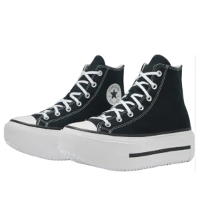 Chuck Taylor All Star Lift Double Stack Hi „Black White“