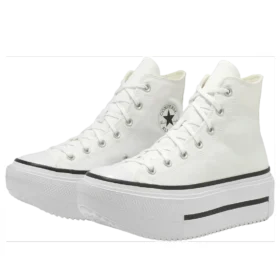 Chuck Taylor All Star Lift Double Stack Hi „Weiß Schwarz“