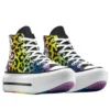 Chuck Taylor All Star Lift Double Stack Platform Pride High „Chaos Fuchsia Orange Rind“