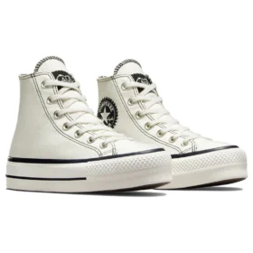 Chuck Taylor All Star Lift Platform Hi Schuhe „Weiß Schwarz“