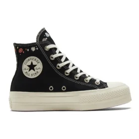 Chuck Taylor All Star Lift Platform High „Embroidered Floral – Black“