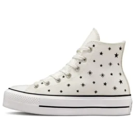 Chuck Taylor All Star Lift Platform High „Embroidered Stars – Egret“