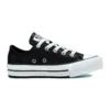 Chuck Taylor All Star Lift Platform Iridescent Leather „Schwarz-Weiß“
