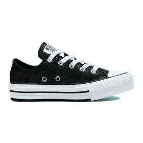Chuck Taylor All Star Lift Platform Iridescent Leather „Schwarz-Weiß“