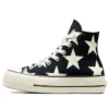 Chuck Taylor All Star Lift Platform Large Stars High „Schwarz-Weiß“ Chuck Taylor All Star Lift Platform Large Stars High „Schwarz-Weiß“