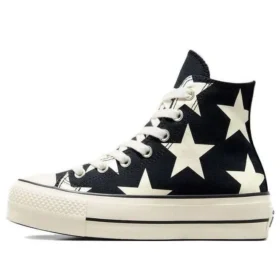 Chuck Taylor All Star Lift Platform Large Stars High „Schwarz-Weiß“