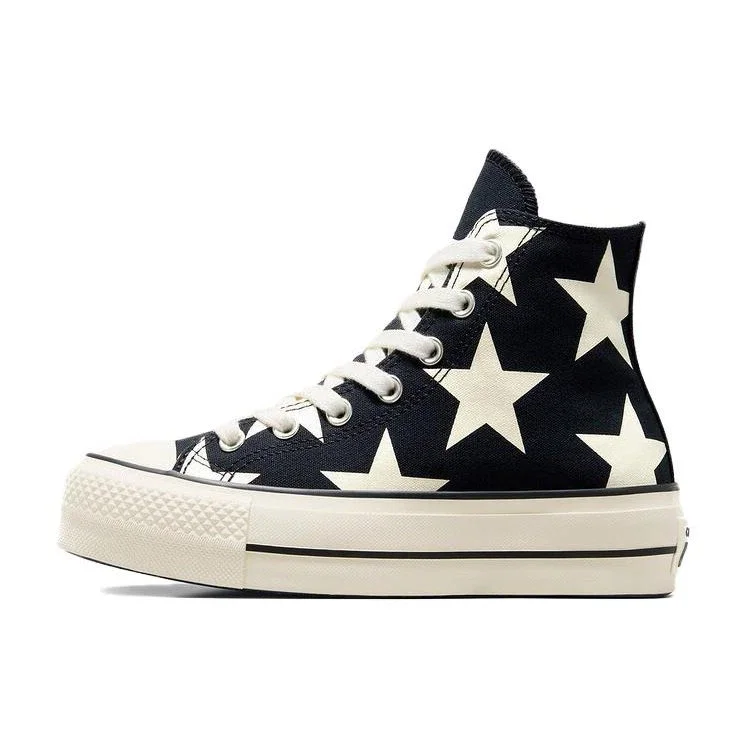 Chuck Taylor All Star Lift Platform Large Stars High „Schwarz-Weiß“ Chuck Taylor All Star Lift Platform Large Stars High „Schwarz-Weiß“