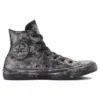 Chuck Taylor All Star Luxe Leather „Schwarz Grau Silber“