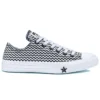 Chuck Taylor All Star Mission-V Low Top Schwarz Weiß Wellenmuster „Black White“