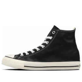 Chuck Taylor All Star Olivgrünes Leder High Top „Black“