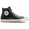 Chuck Taylor All Star Olivgrünes Leder High Top „Black“