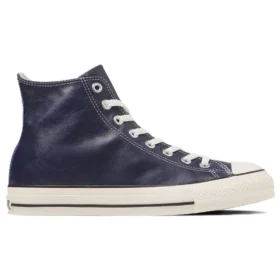 Chuck Taylor All Star Olivgrünes Leder-High-Top „Navy“
