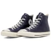 Chuck Taylor All Star Olivgrünes Leder-High-Top „Navy“