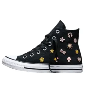 Chuck Taylor All Star Retro Embroidery „Black New Found Bloom“