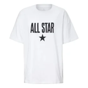 Chuck Taylor All Star T-Shirt asiatische Größen „White Black“