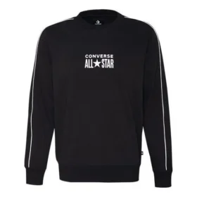 Chuck Taylor All Star Track Crew Fleece-Sweatshirt (asiatische Größen) „Schwarz“