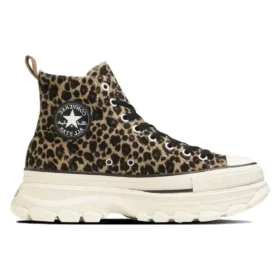 Chuck Taylor All Star Trekwave Animal Fur Leopard High Top „Braun“