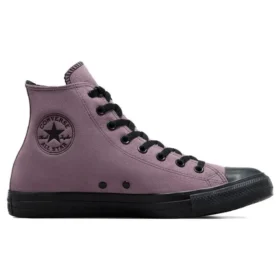 Chuck Taylor All Star Wildleder & Kunstfell „Purple Black“